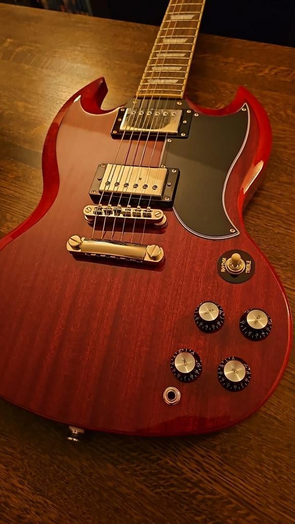 Epiphone SG Standard '61 Vintage Cherry, Ophalen of Verzenden, Solid body, Epiphone