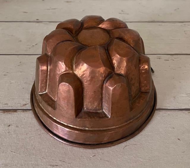 Franse koperen roodkoperen bakvorm tulband, Ophalen of Verzenden, Gebruikt