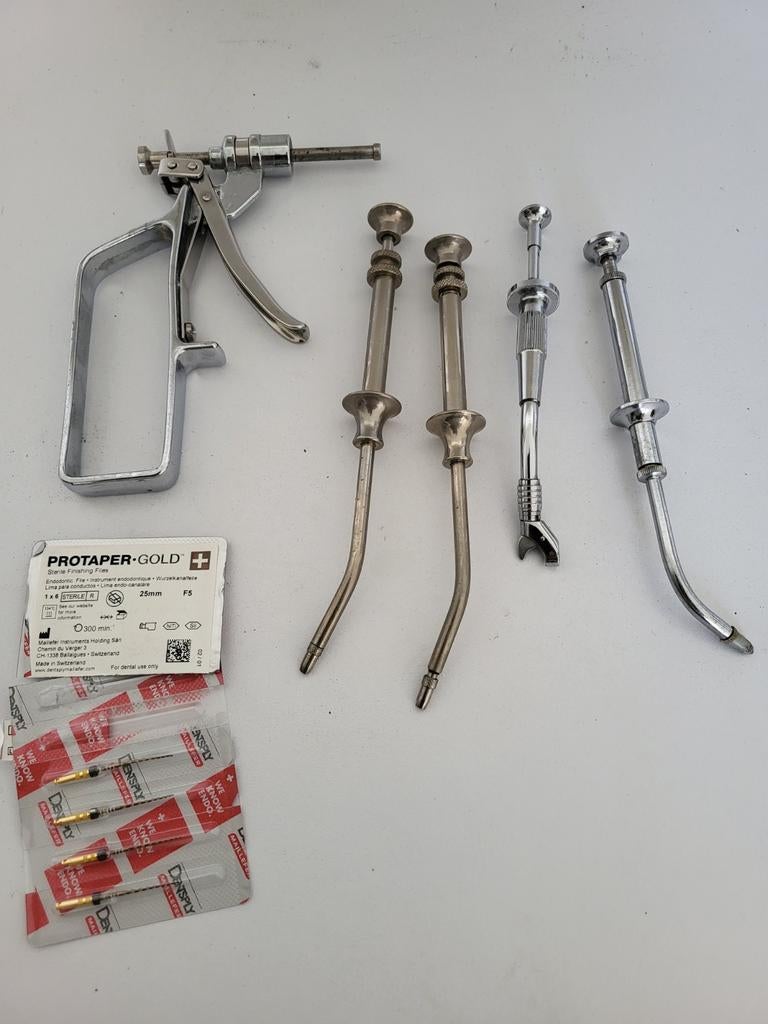 Tandarts instrumenten set - Diverse dentale tools, Antiek en Kunst, Ophalen of Verzenden