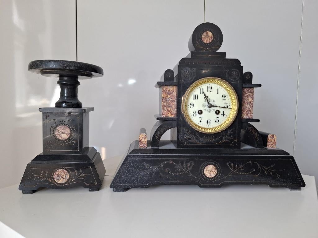 klok met kandelaar, Antiek en Kunst, Antiek | Klokken, Ophalen