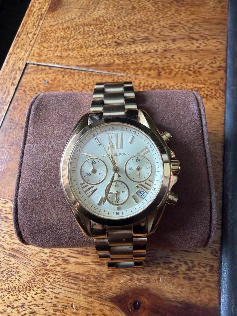 Michael Kors Gouden Dames Horloge, Sieraden, Tassen en Uiterlijk, Horloges | Dames, Overige merken, Gebruikt, Polshorloge, Ophalen of Verzenden