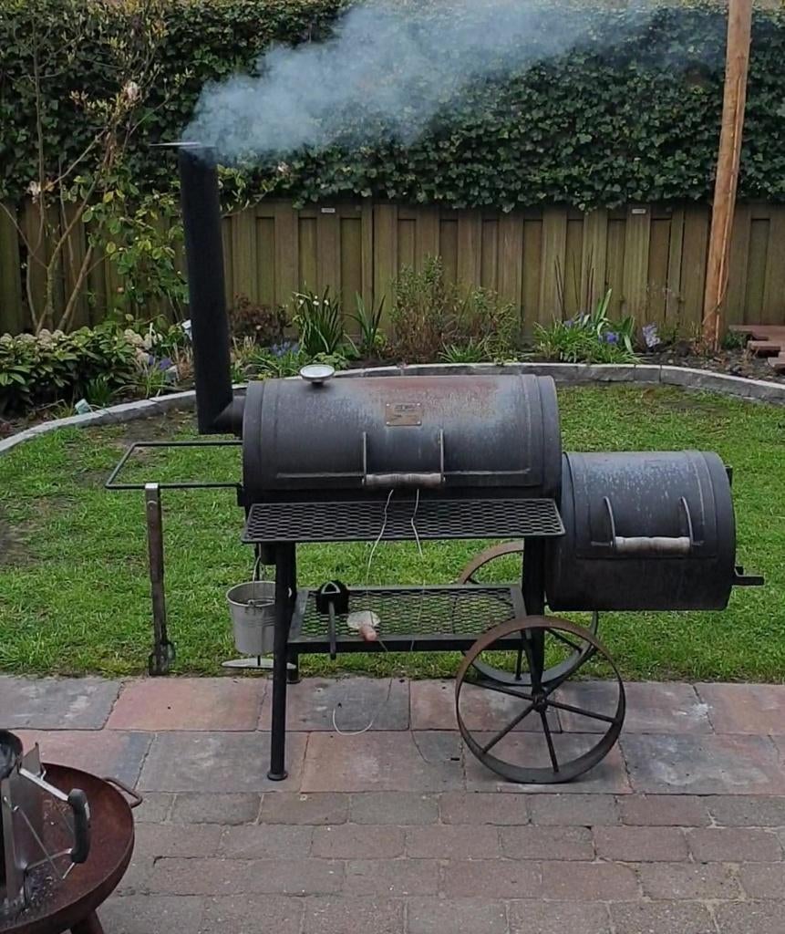 Joe's BBQ smoker 16" Traditional (5mm staal), Ophalen, Gebruikt, Joe's, Met accessoires