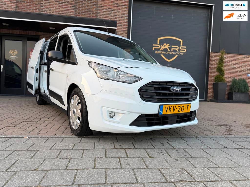 Ford Transit Connect 1.5 EcoBlue 120PK L2 Limited 3prsn Auto, Auto's, Bestelauto's, Stof, Gebruikt, Wit, Bedrijf