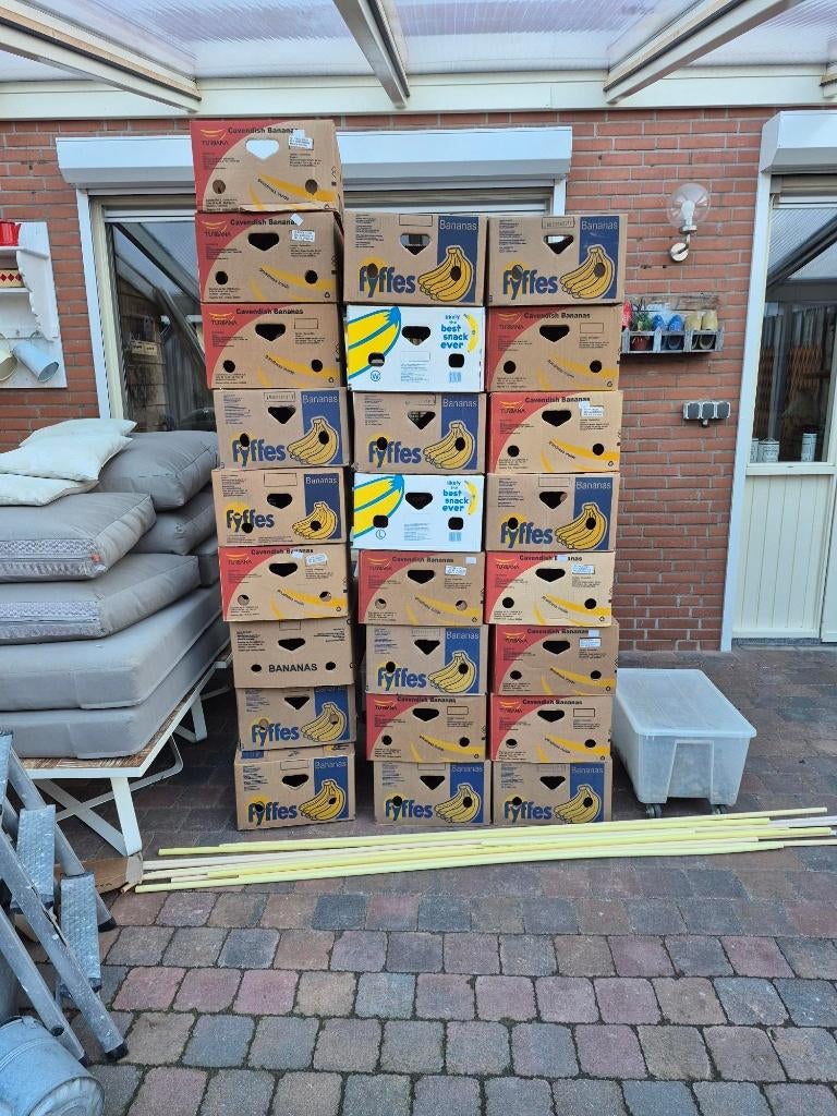 bananendozen gratis, Doe-het-zelf en Verbouw, Kratten en Dozen, Ophalen, Doos, 40 tot 60 cm, 50 tot 75 cm
