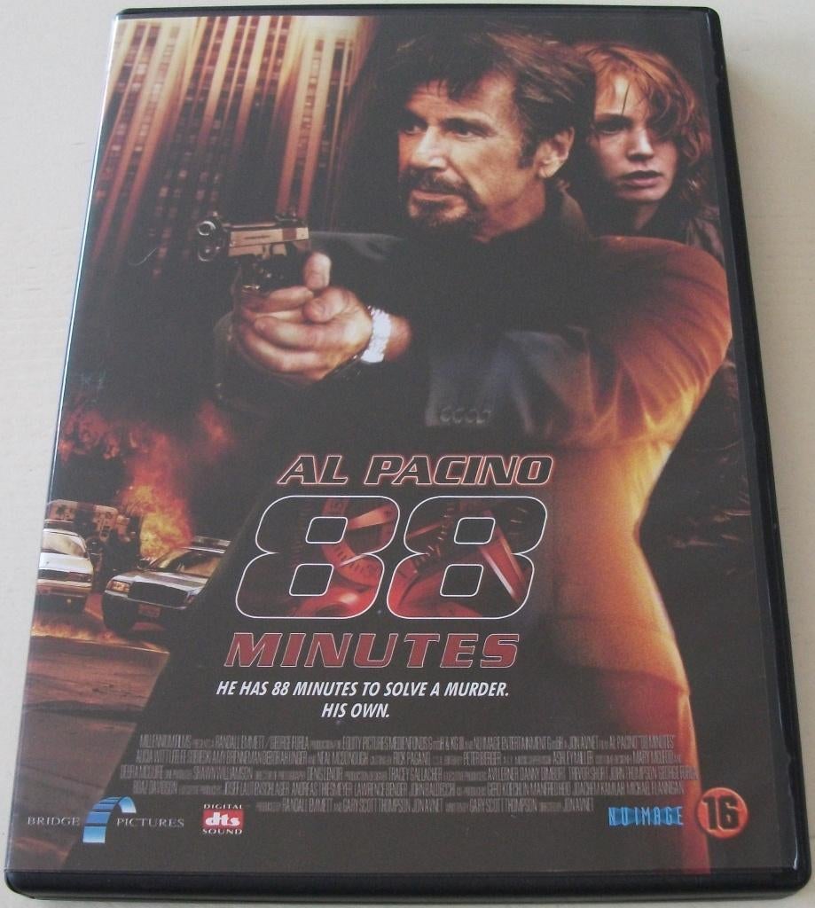 Dvd *** 88 MINUTES *** 88 minutes to solve a murder. His own, Vanaf 16 jaar, Ophalen of Verzenden, Zo goed als nieuw, Maffia en Misdaad