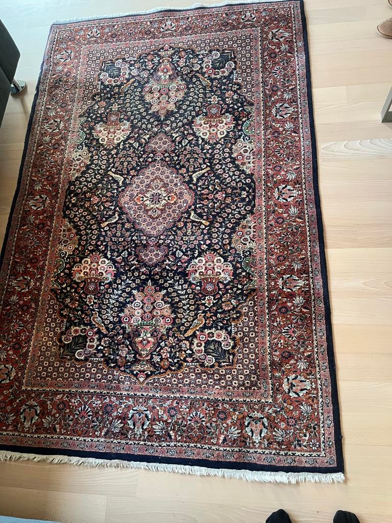 Perzisch tapijt 140x225 cm, Ophalen, Gebruikt, 100 tot 150 cm, 200 cm of meer