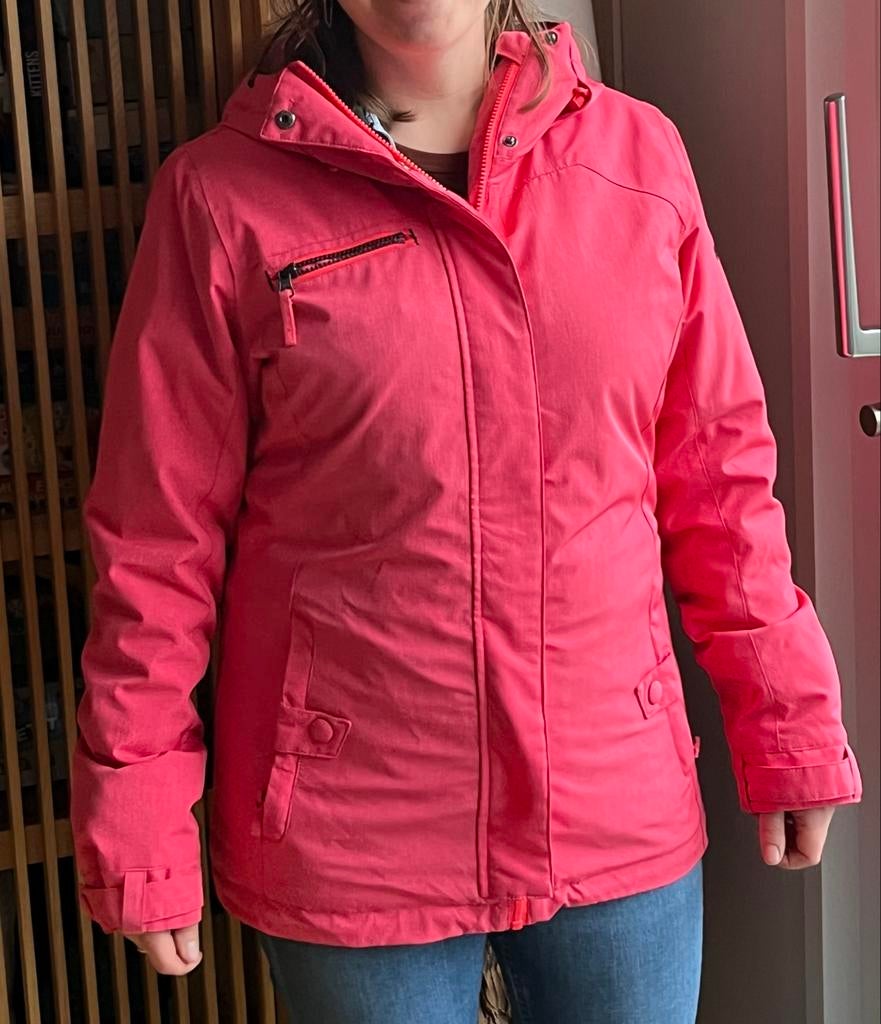 Roze ski jas van Roxy maat S/36, Kleding | Dames, Wintersportkleding, Zo goed als nieuw, Overige typen, Maat 36 (S), Ophalen of Verzenden