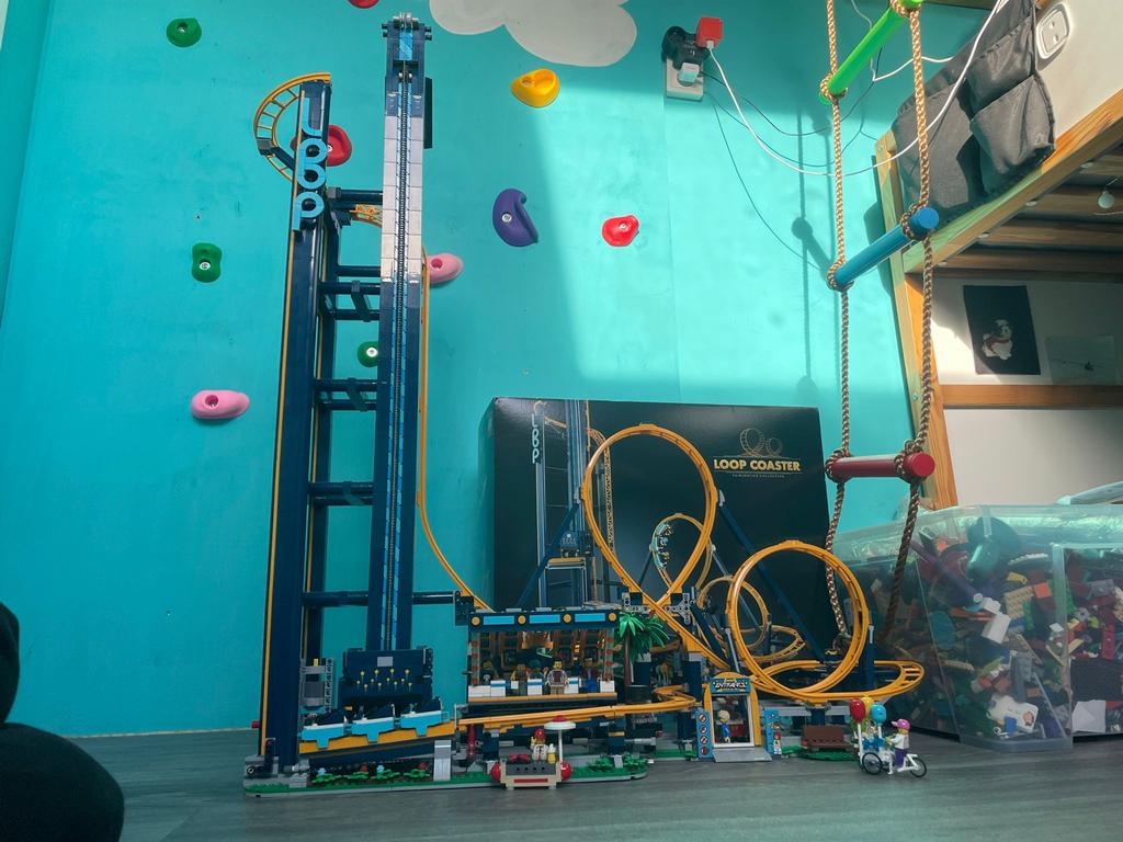 Lego achtbaan, compleet incl doos en boekjes, Gebruikt, Lego, Ophalen of Verzenden, Compleet