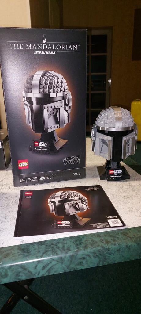 Lego Star Wars 75328 mandalorian helm, Verzamelen, Star Wars, Ophalen of Verzenden, Zo goed als nieuw