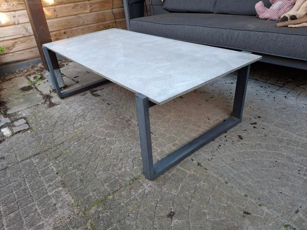 Tuintafel, Tuin en Terras, Tuintafels, Ophalen of Verzenden, Zo goed als nieuw, Rechthoekig, Metaal