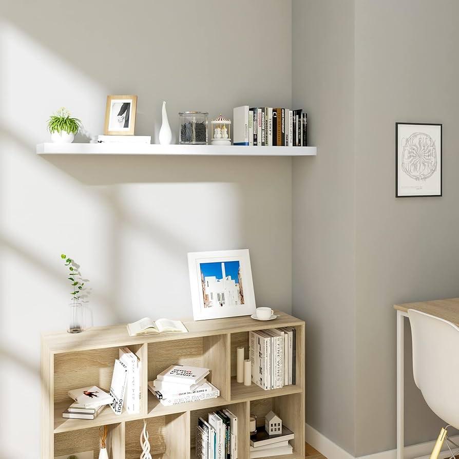 1 Stuck Zwevende plank Wandrek CD-rek in MDF,Kantoorplank, Ophalen, Nieuw