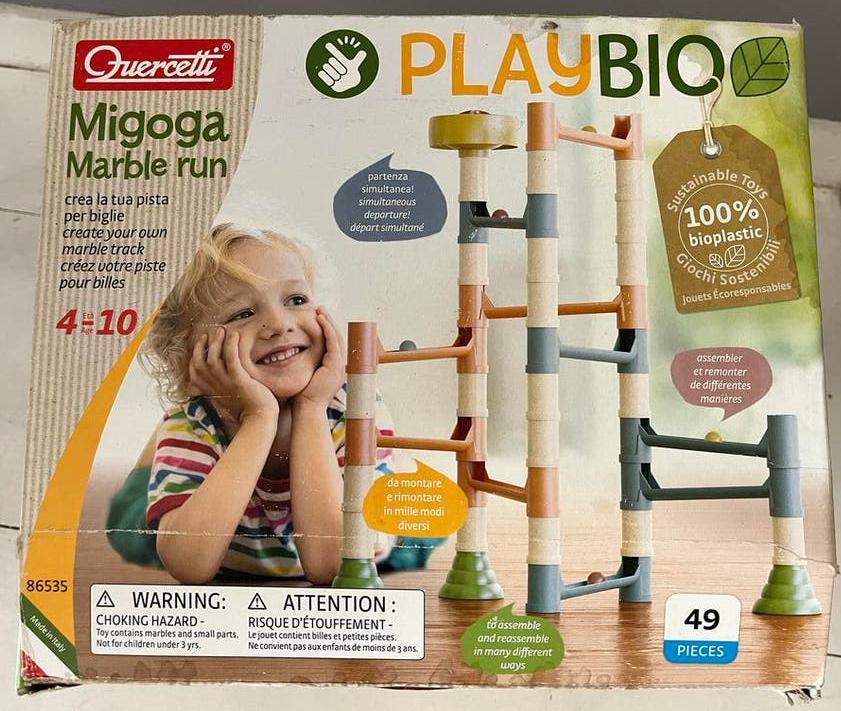 Knikkerbaan Quercetti Playbio Migoga Marble Run - compleet, Ophalen of Verzenden, Gebruikt, Jongen of Meisje