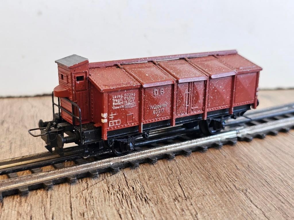 Modeltrein trix-express geheel metalen wagon 3424 kalkwagen, Gelijkstroom, Trix, Wagon, Ophalen of Verzenden