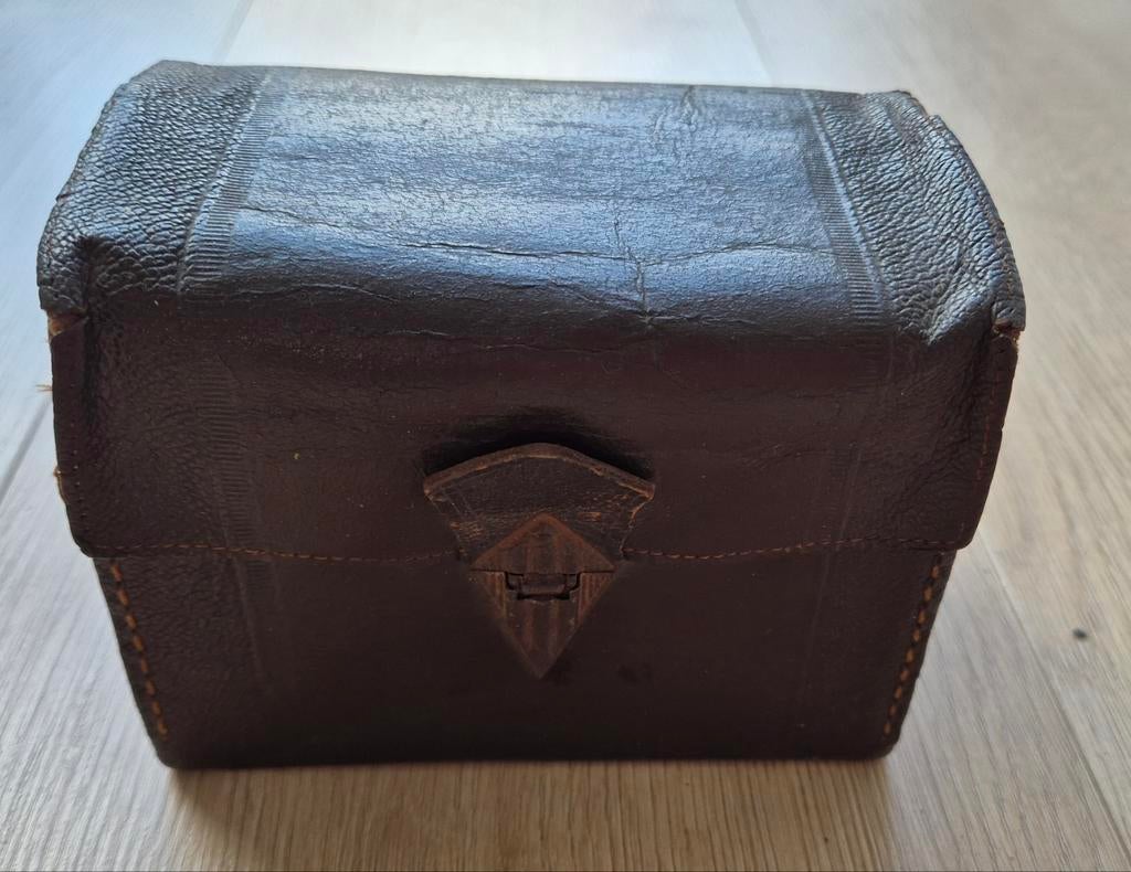 Retro Agfa Box fotocamera voor verzamelaars, inclusief tas, Ophalen of Verzenden, Voor 1940, Fototoestel