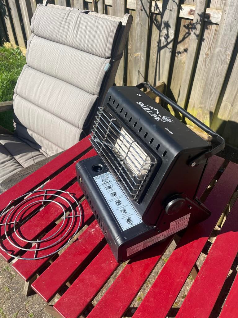 Draagbare gasheater en kooktoestel 2-in-1, Ophalen, Zo goed als nieuw, Gas, Vloer