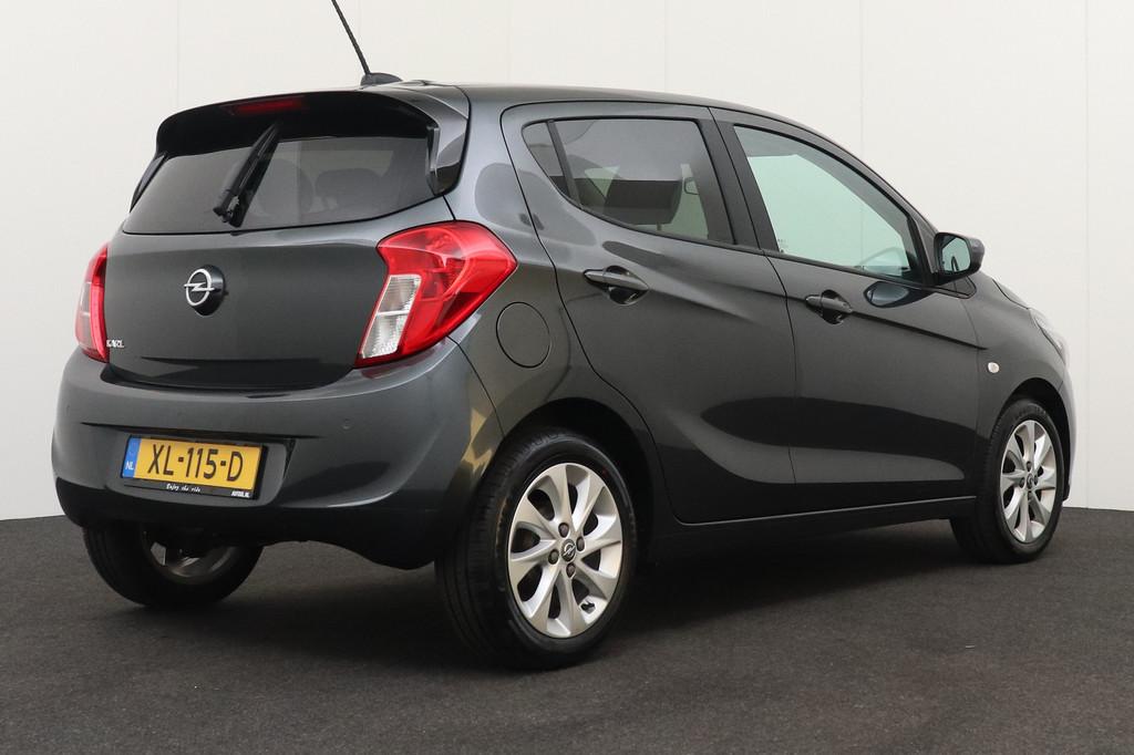 Opel KARL 1.0 75 PK Aut Innovation Carplay Stuur+Stoelverw., Auto's, Opel, 839 kg, Startonderbreker, Gebruikt, Leder en Stof