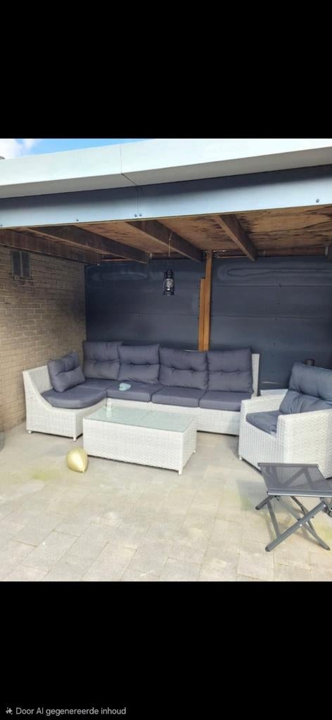 Loungeset met kussens, Ophalen