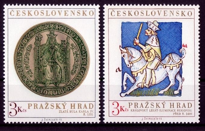 Tsjechoslowakije, Kunst, Mi. 2141-2142 postfris, Verzenden, Overige landen, Postfris