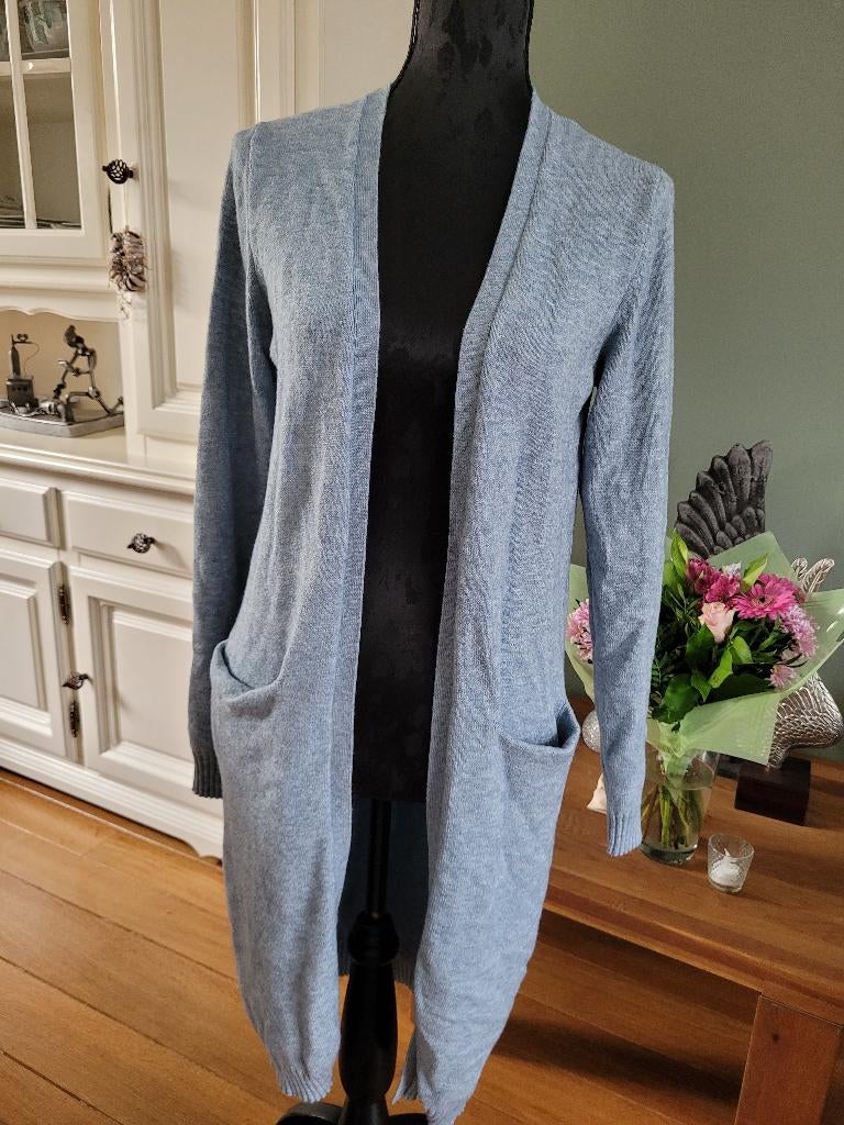 VILA acryl wollen vest ijsblauw maat S/M ipst, Blauw, Vila, Ophalen of Verzenden, Zo goed als nieuw