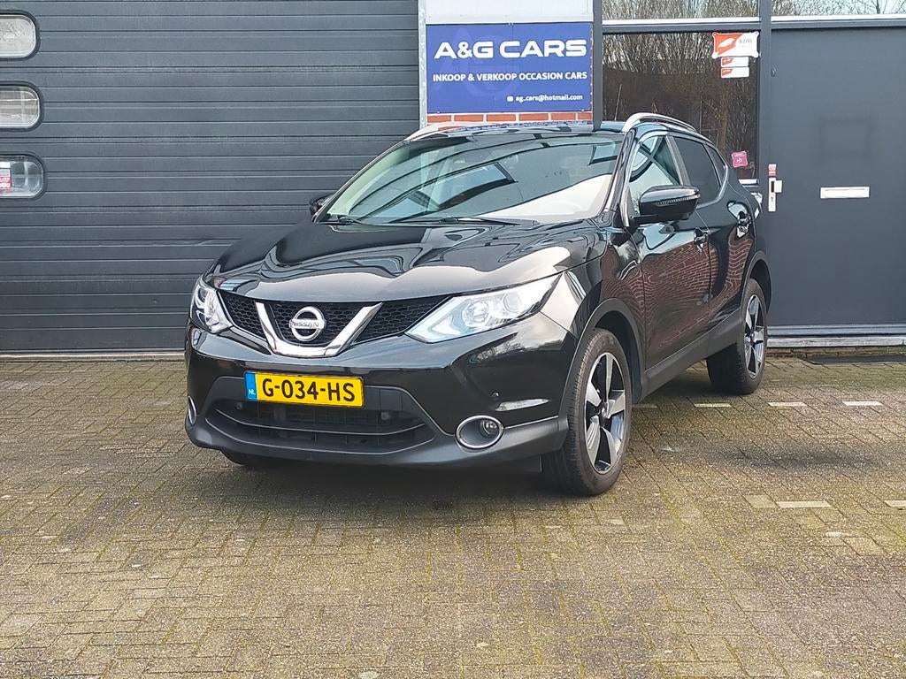 Nissan Qashqai/1.6 Turbo/Pano/360 Camera/Navi/GARANTİE AUTO, Voorwielaandrijving, Zwart, 4 cilinders, 1290 kg