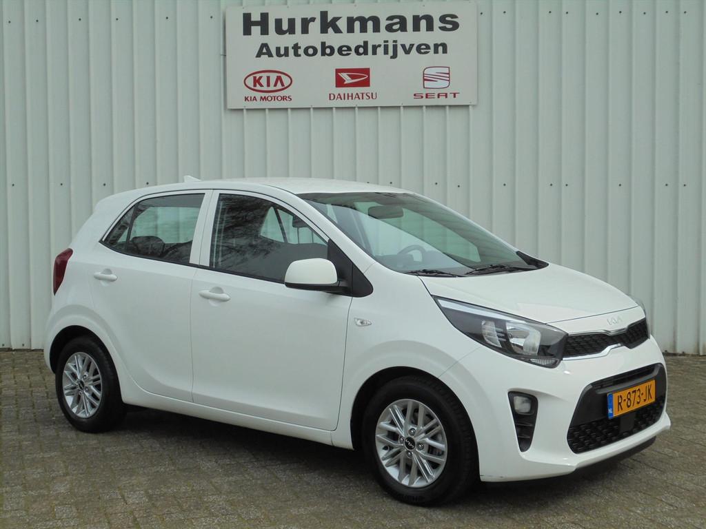 Kia Picanto 1.0 DPi 67PK CAMERA / LM-VELGEN / CARPLAY / CRUI, Stof, Gebruikt, 4 stoelen, Wit