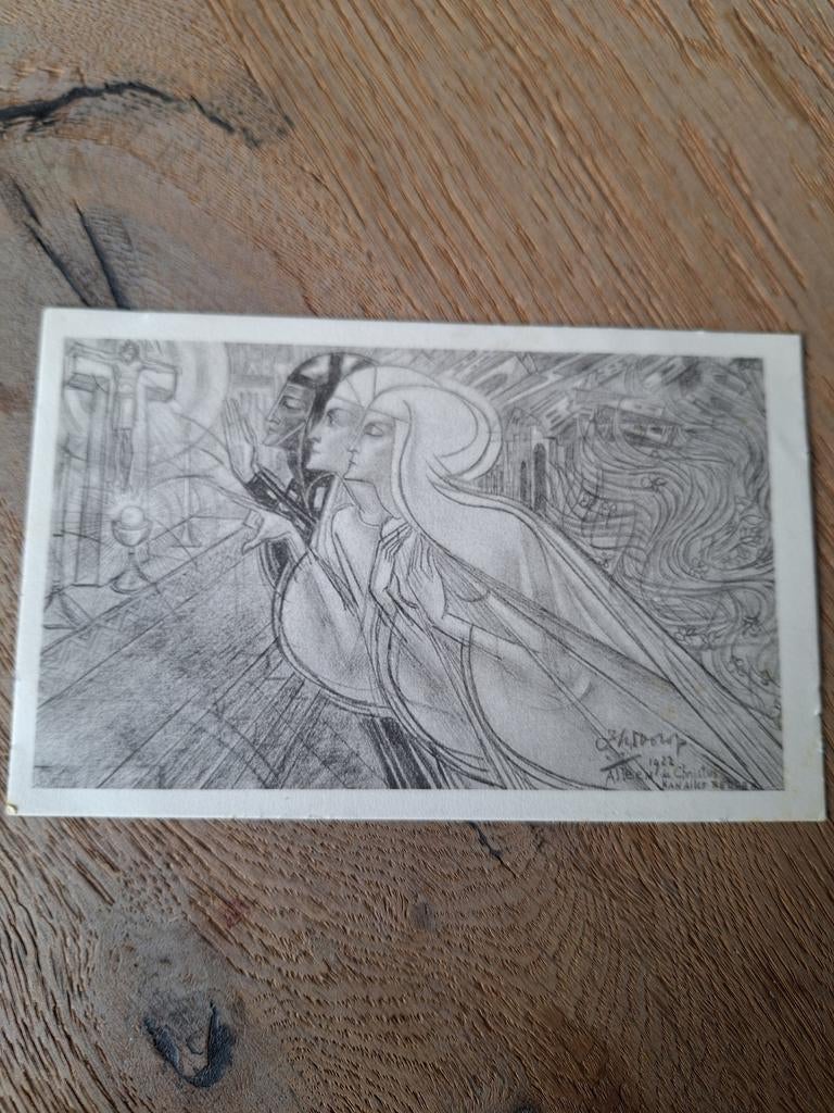 Jan Toorop - Alleen de Christus kan alles redden (1922), Ophalen of Verzenden