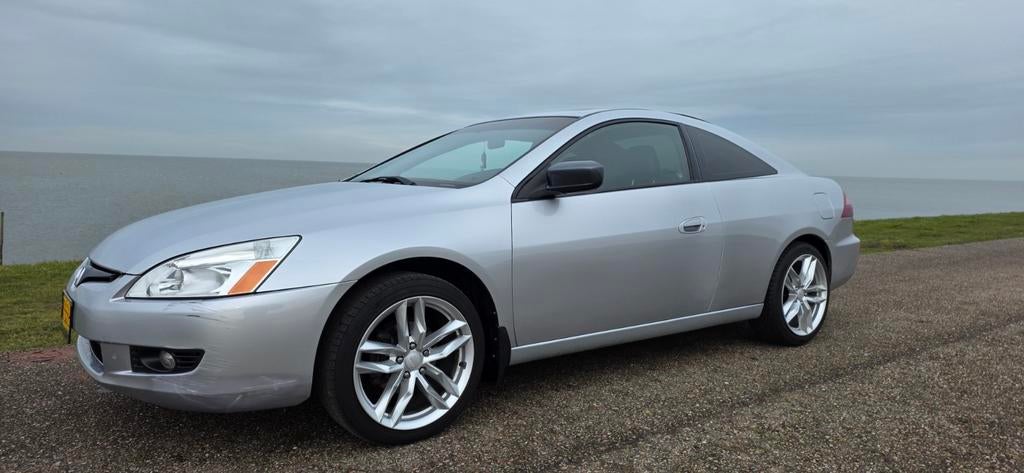 Honda Accord Coupe 2.4 i-VTEC Automaat 2005 Uniek, Auto's, Honda, Zwart, 4 cilinders, 160 pk, Leder