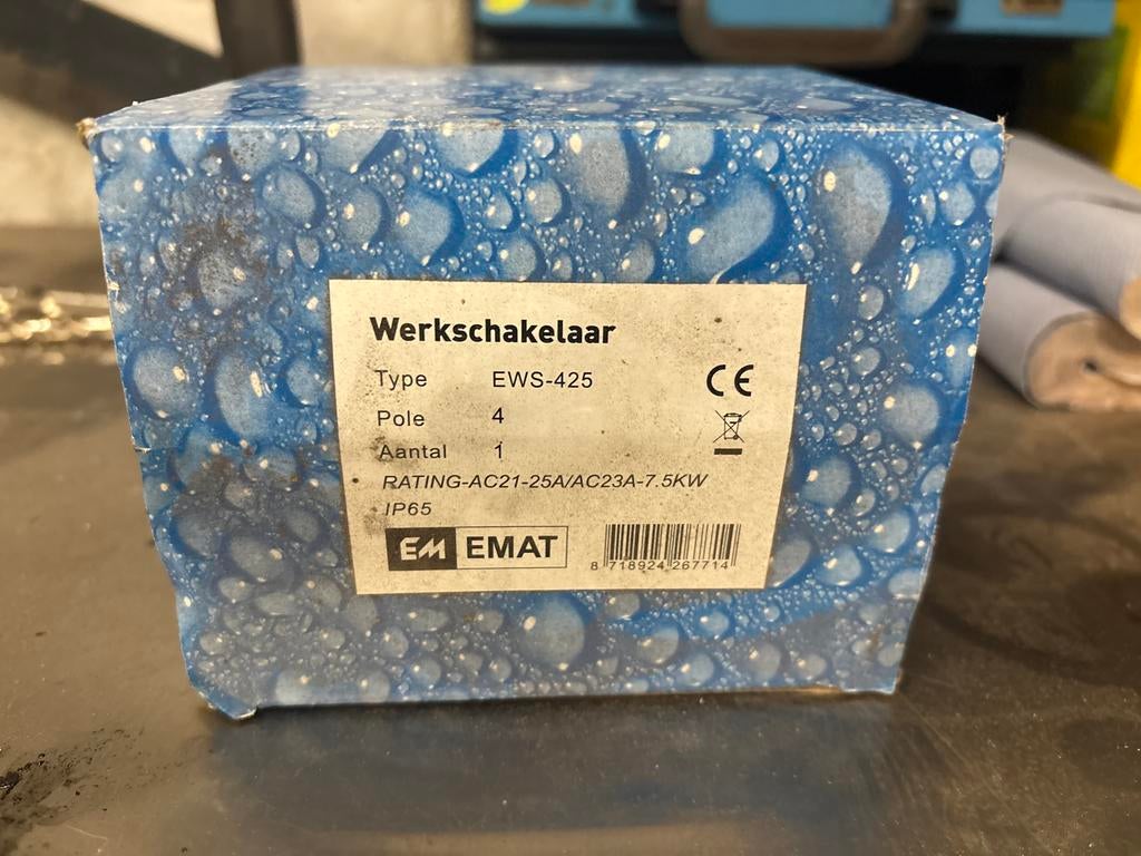 Werkschakelaar EMAT EWS-425, Ophalen