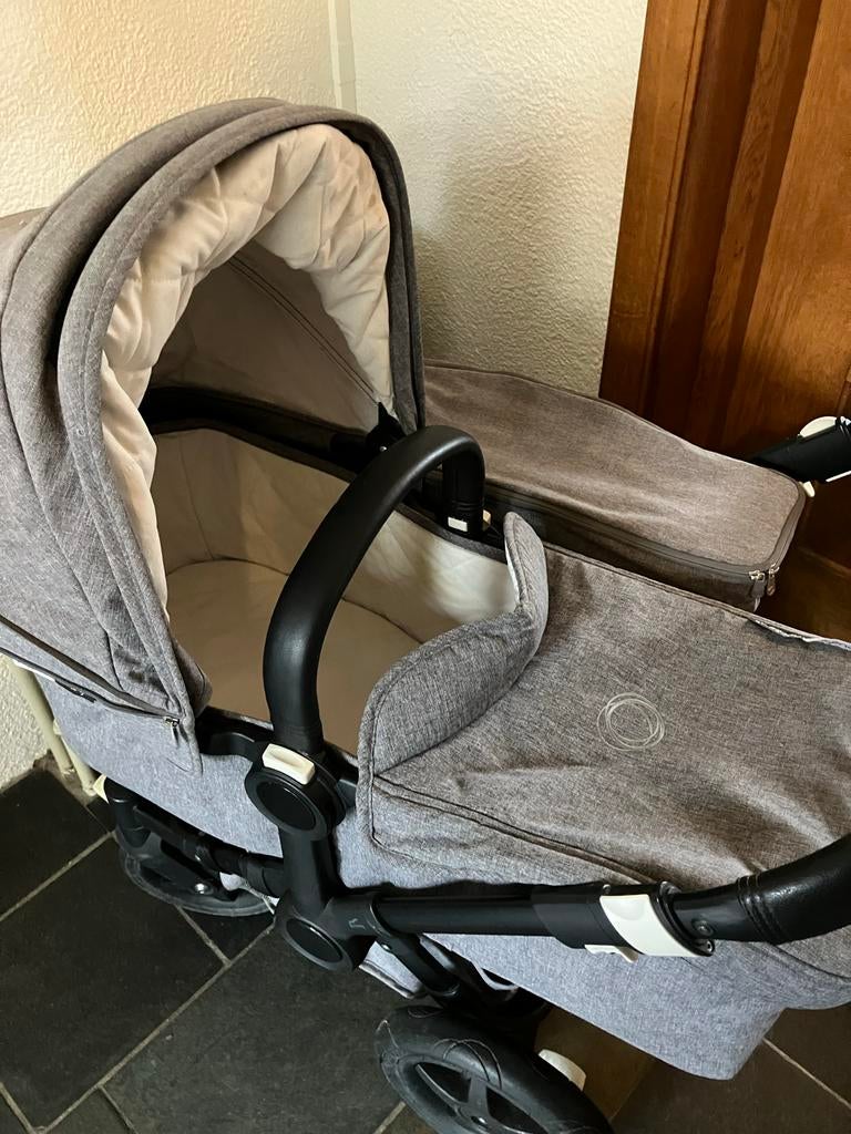 Bugaboo Donkey2 Duo kinderwagen + stepje, Gebruikt, Ophalen, Kinderwagen, Duowagen