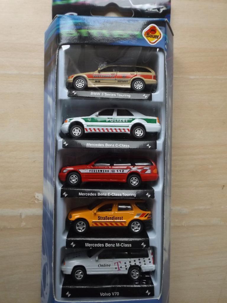 Cararama 1/72 gift set 5-pack BMW, Mercedes  en Volvo, Ophalen of Verzenden, Nieuw, Auto