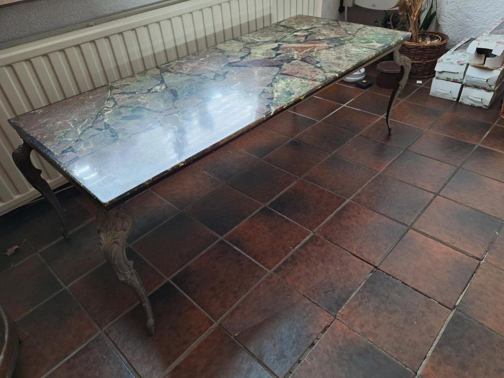 Vintage Salontafel 122x50x42 cm, Ophalen, 100 tot 150 cm, 50 tot 100 cm, Minder dan 50 cm