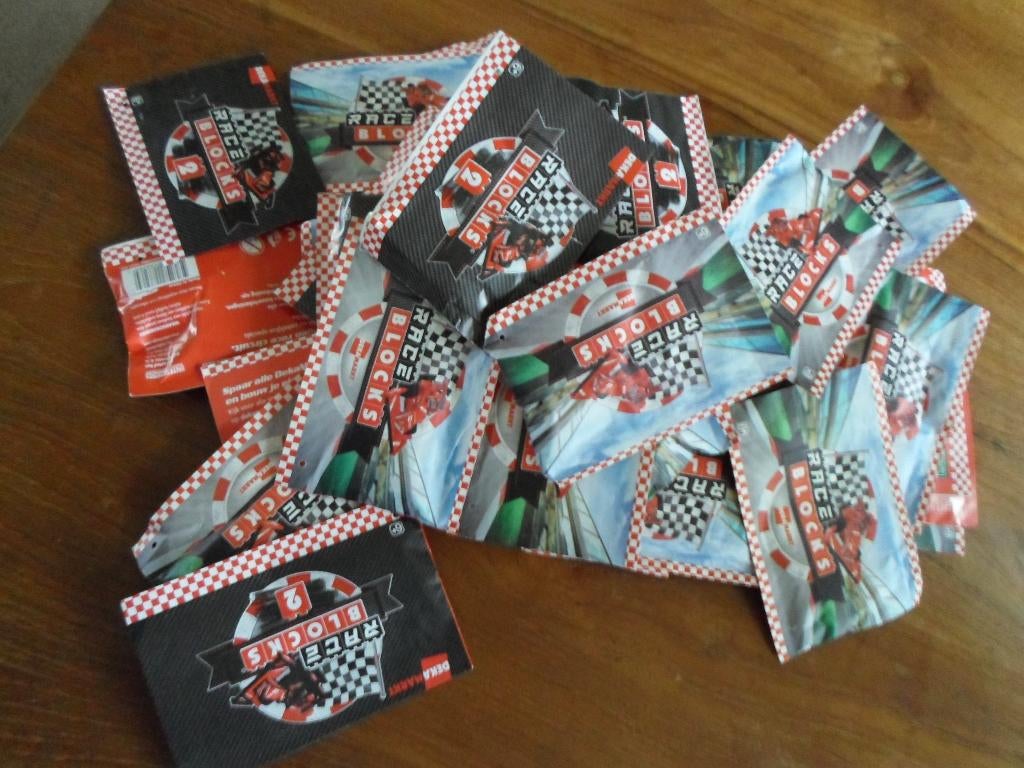 Race  Blocks.  Deka  markt.   40   zakjes., Dekamarkt, Ophalen of Verzenden