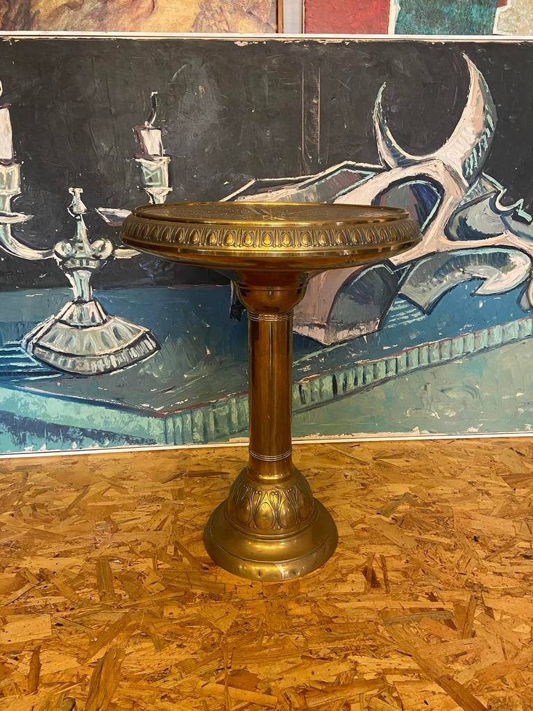 Art Deco rooktafel geelkoper., Antiek en Kunst, Ophalen of Verzenden