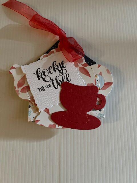 Handgemaakte Theekaart - Brievenbuscadeautje, Hobby en Vrije tijd, Kaarten | Zelfgemaakt, Nieuw, Overige thema's, Verzenden