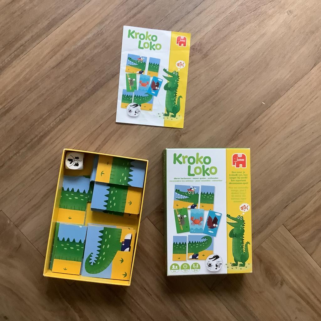 Krokodil Loko - Leuk Gezelschapsspel, Ophalen of Verzenden, Zo goed als nieuw, Kwartet(ten)