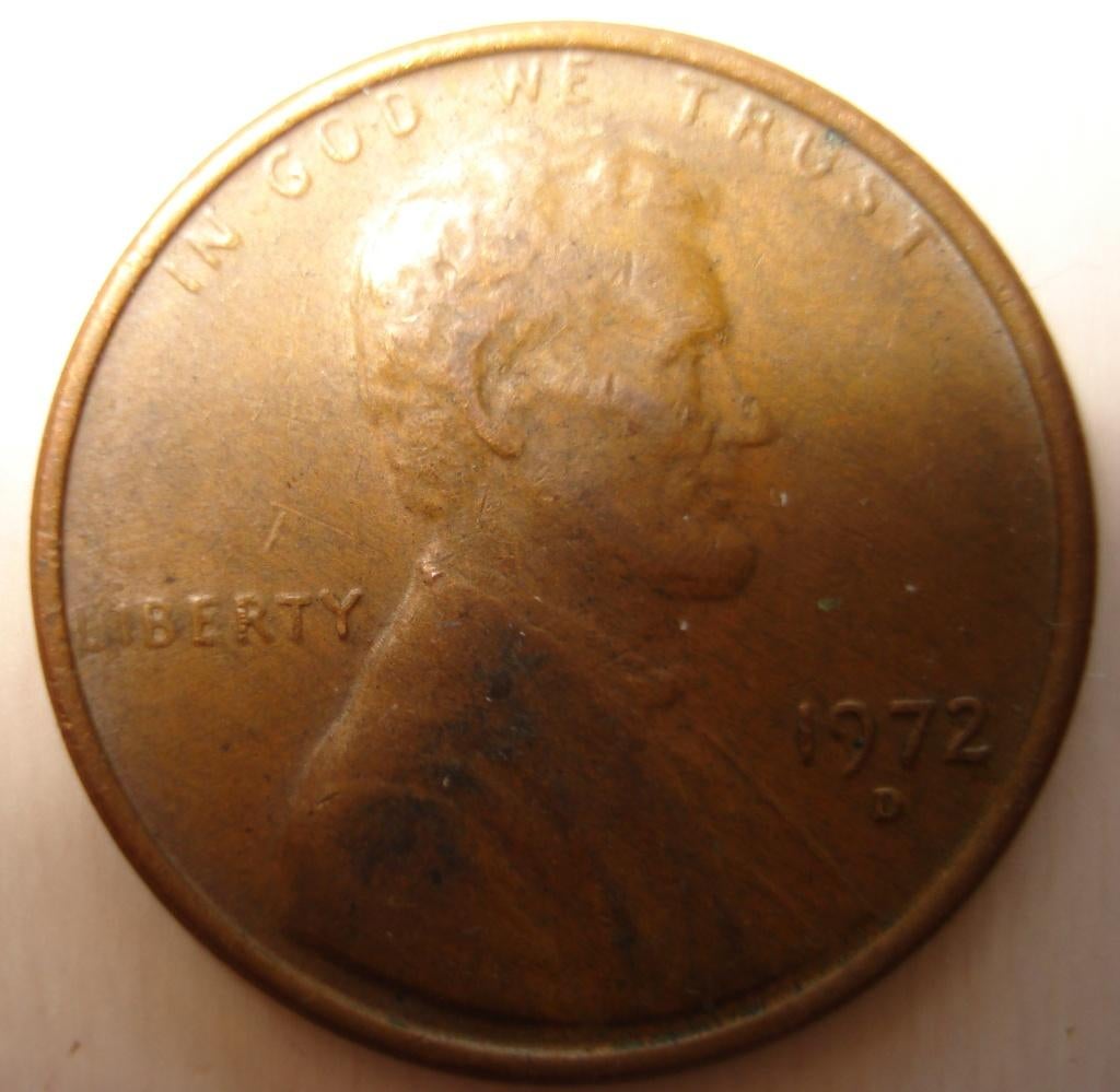 Lincoln Penny-1972D, Ophalen of Verzenden, Noord-Amerika, Losse munt