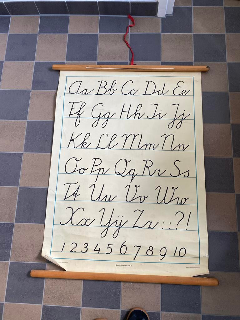 Oude Letterkaart Wolters Noordhoff Groningen, Ophalen of Verzenden, Overige thema's