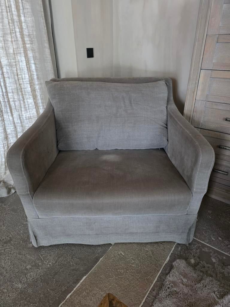Mooie Loveseat - hoffz - sober - landelijk interieur, Huis en Inrichting, Gebruikt, Tweepersoons, 75 tot 100 cm, Ophalen of Verzenden