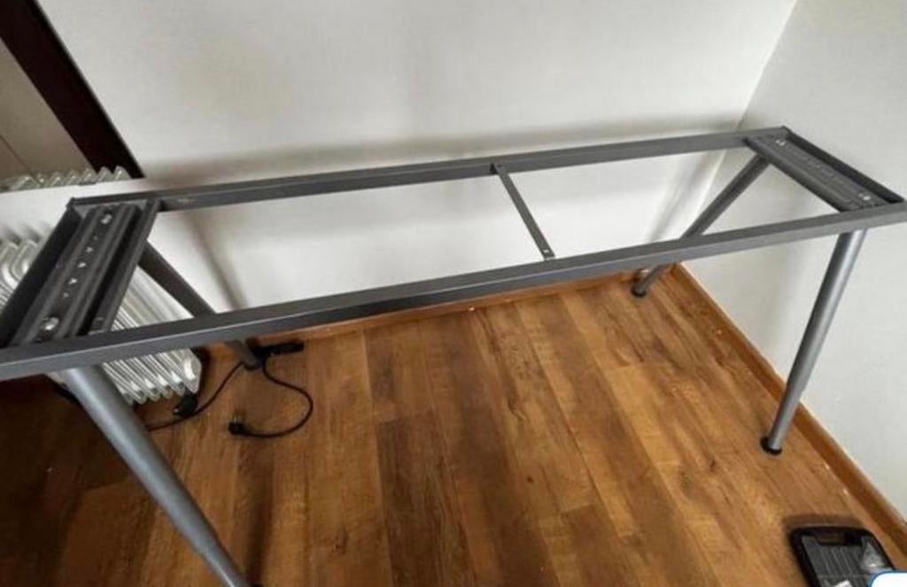 Ikea Galant Bureau Wit Chroom 160x80 Verstelbaar, Huis en Inrichting, Gebruikt, Rechthoekig, 50 tot 100 cm, Ophalen of Verzenden