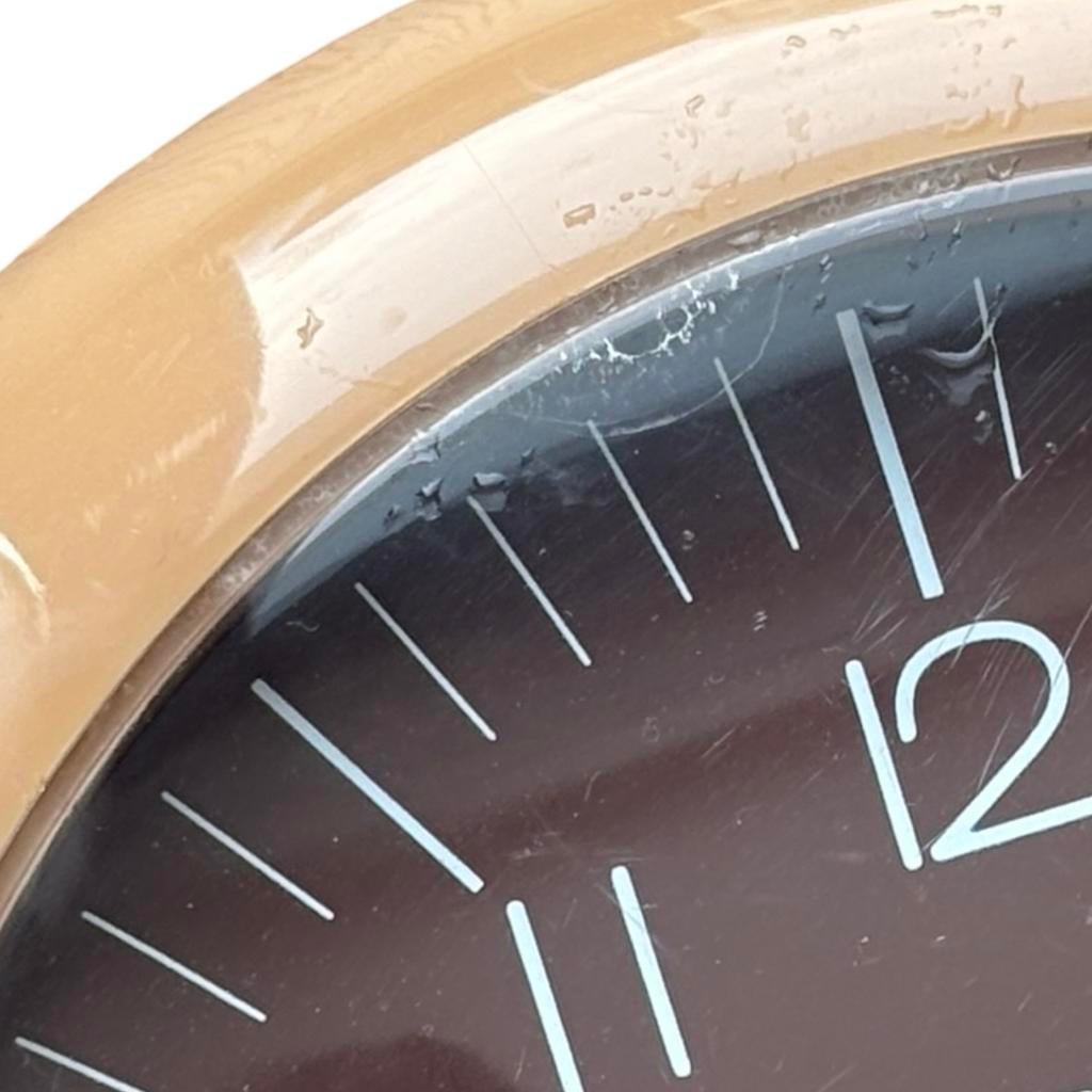 Vintage Space Age Quartz Klok, Huis en Inrichting, Ophalen, Gebruikt, Wekker of Tafelklok, Quartz