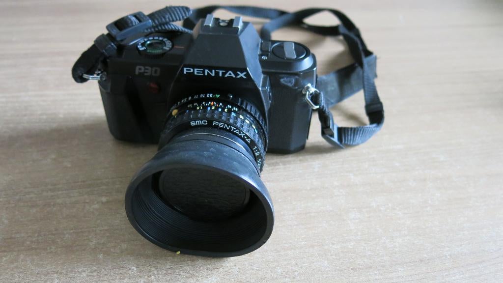 Pentax P30 analoge fotocamera met extra 80-200 mm Tokinalens, Audio, Tv en Foto, Fotocamera's Analoog, Ophalen of Verzenden, Gebruikt