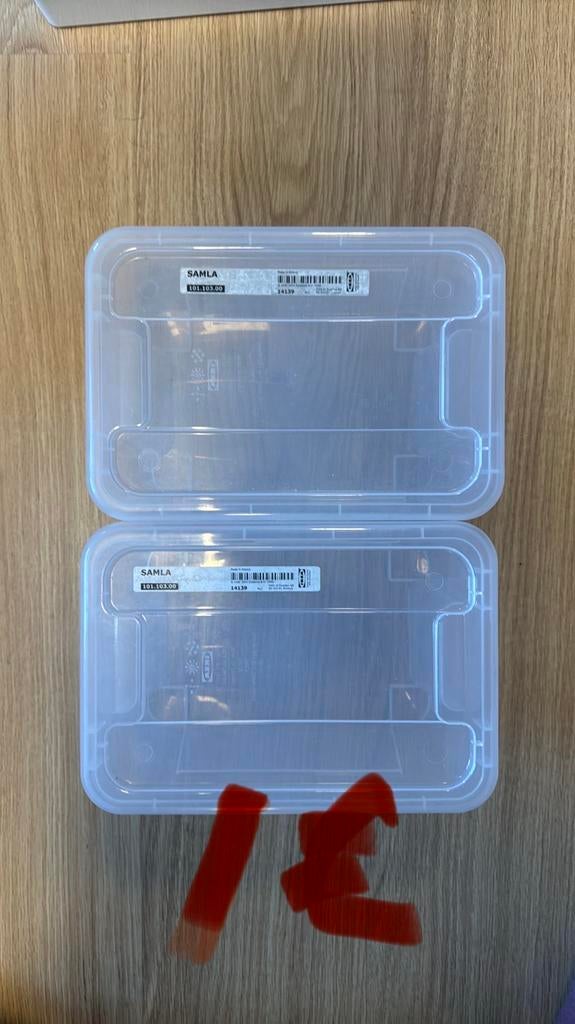 Different size of box with lid (most are IKEA), Ophalen, Zo goed als nieuw, 50 tot 100 cm, Minder dan 100 cm