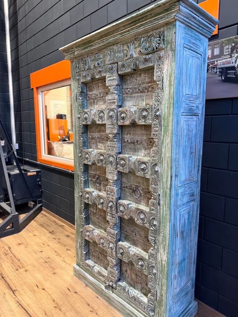 Prachtige India/Ibiza style kast, Huis en Inrichting, Kasten | Buffetkasten, Ophalen, Nieuw, 25 tot 50 cm, 200 cm of meer