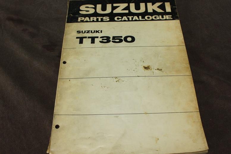 Suzuki TT350 1971 motorcycle parts catalogue TT 350 twin, Motoren, Ophalen of Verzenden, Suzuki