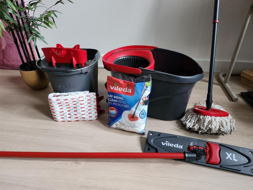 Vileda mop- en dweilset (XL), Ophalen, Dweilemmer, -bak, of -wagen