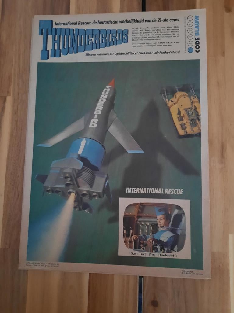 Thunderbirds Albert Heijn Codes 1967, Boeken, Tijdschriften en Kranten, Gelezen, Overige typen, Ophalen of Verzenden