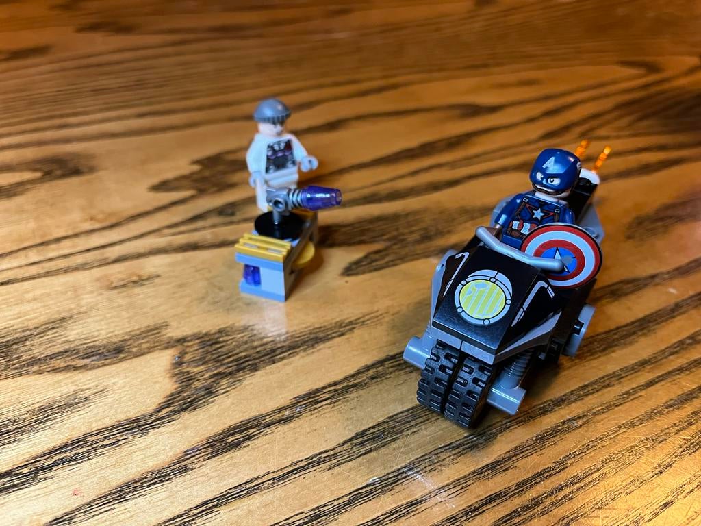 Lego 76189 Captain America Motor - Compleet, Ophalen, Zo goed als nieuw, Complete set, Lego