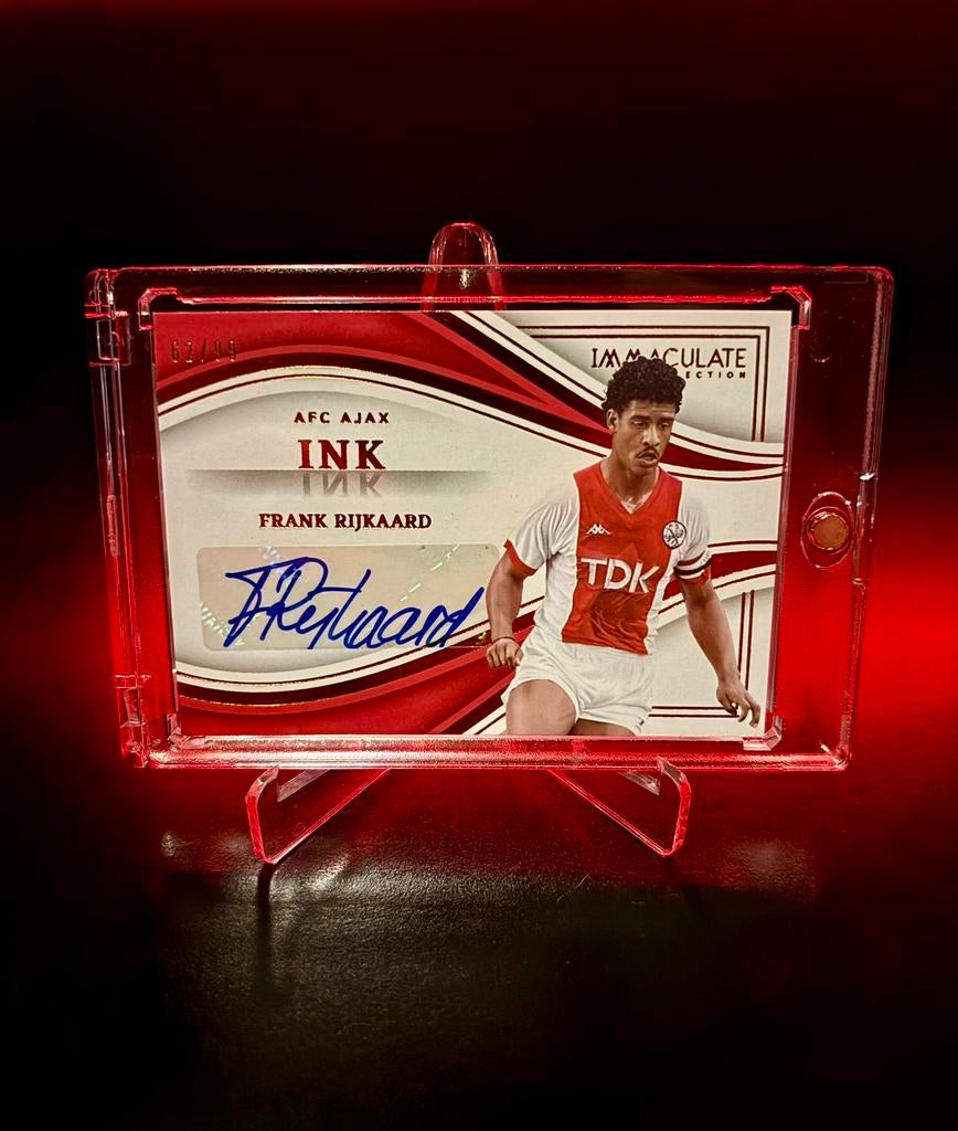 Panini immaculate Frank Rijkaard /99 autograph, Verzamelen, Ophalen of Verzenden, Nieuw, Ajax, Poster, Plaatje of Sticker