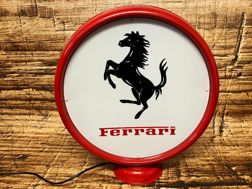 Lichtreclame met Ferrari opdruk., Ophalen of Verzenden, Nieuw, Auto's