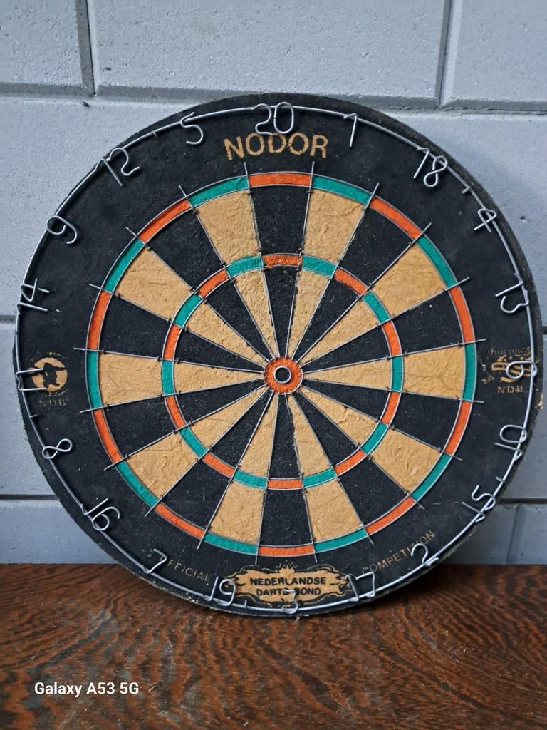 Nodor Dartbord - Nederlandse Dartbond, Ophalen of Verzenden, Gebruikt, Dartbord
